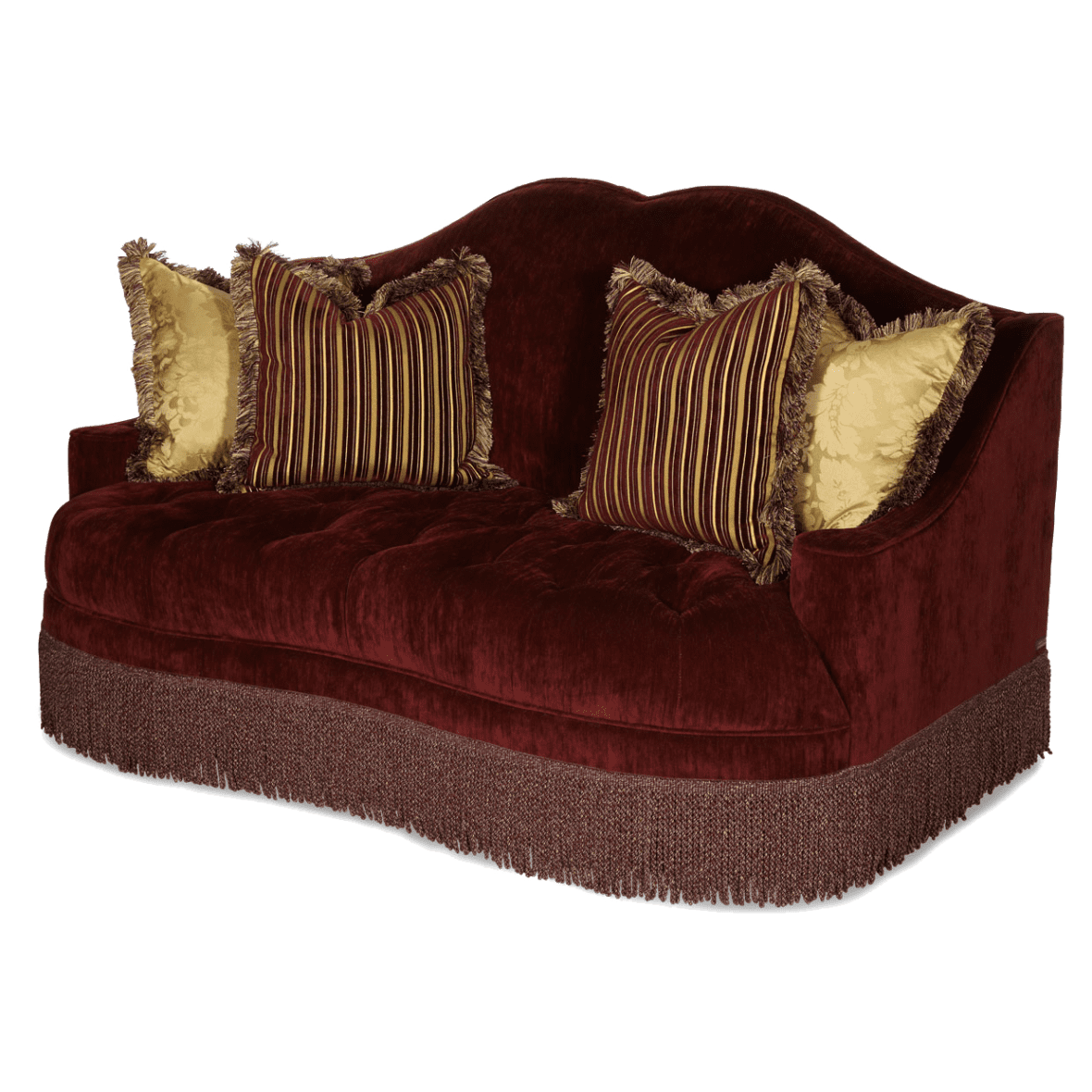 Софа Loveseat, стёганая, обивка Eggplant