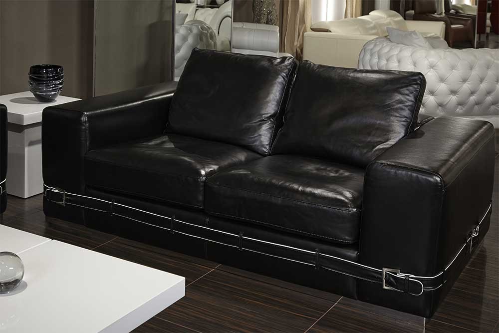 Ciras софа Loveseat Black