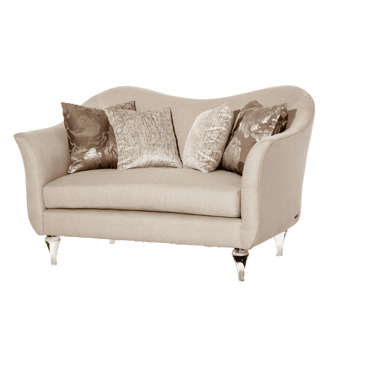 Софа Loveseat Platinum, хрустальные ножки