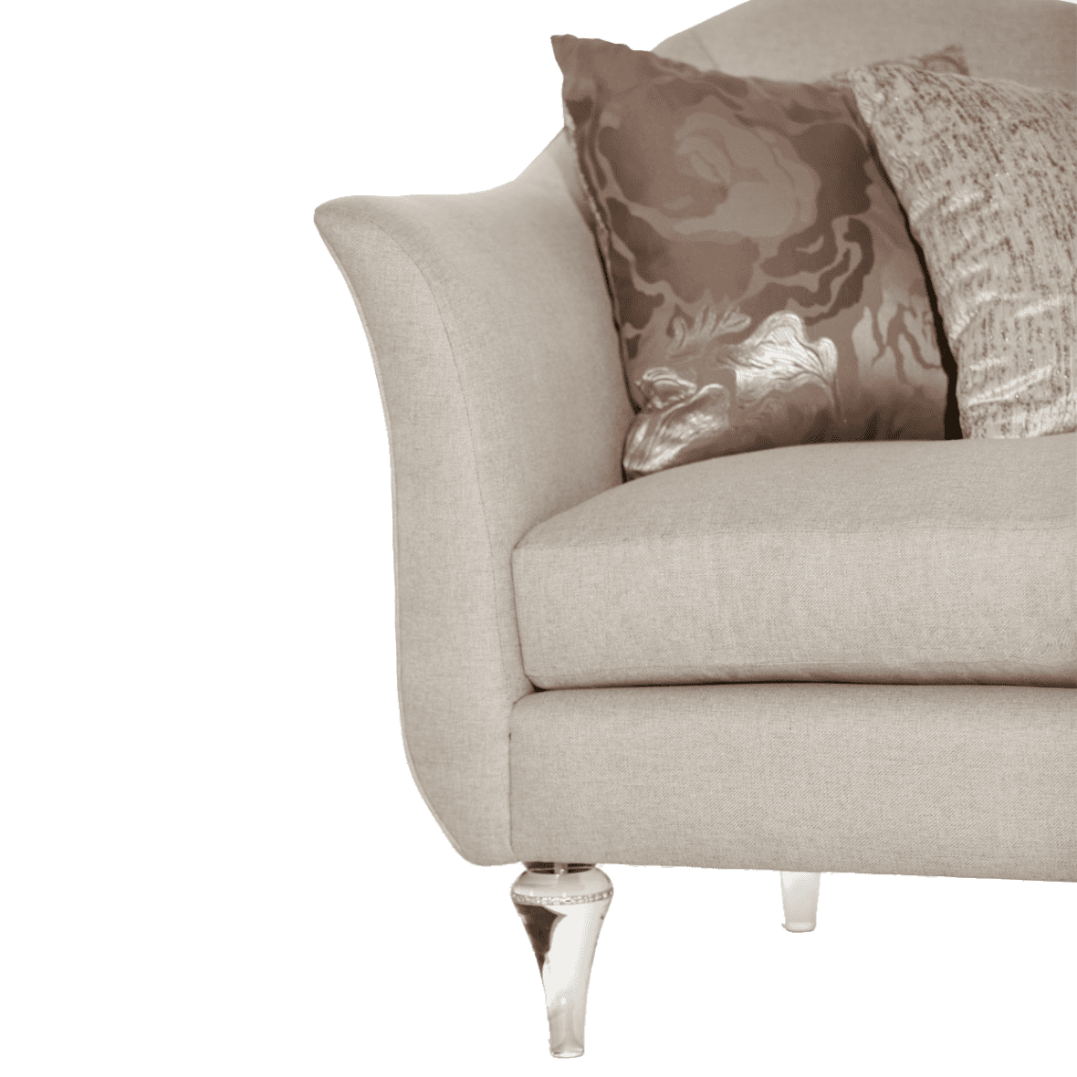 Софа Loveseat Platinum, хрустальные ножки