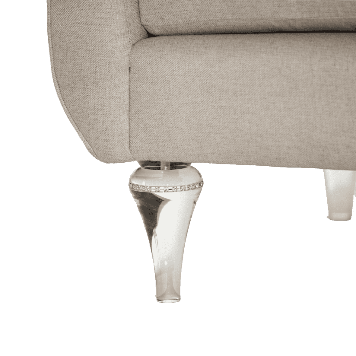 Софа Loveseat Platinum, хрустальные ножки