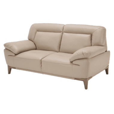 Turano кожаная матовая софа Loveseat, Mocha